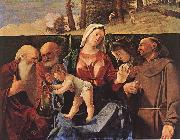 Lorenzo Lotto Madonna and Child with Saints oil painting on canvas